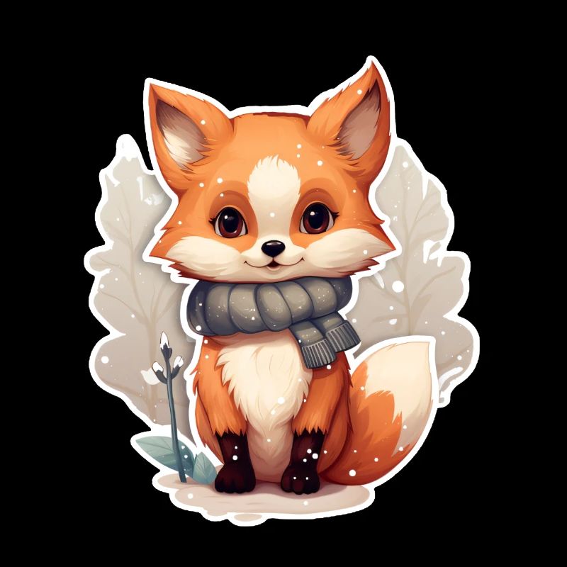 Fox in winter look