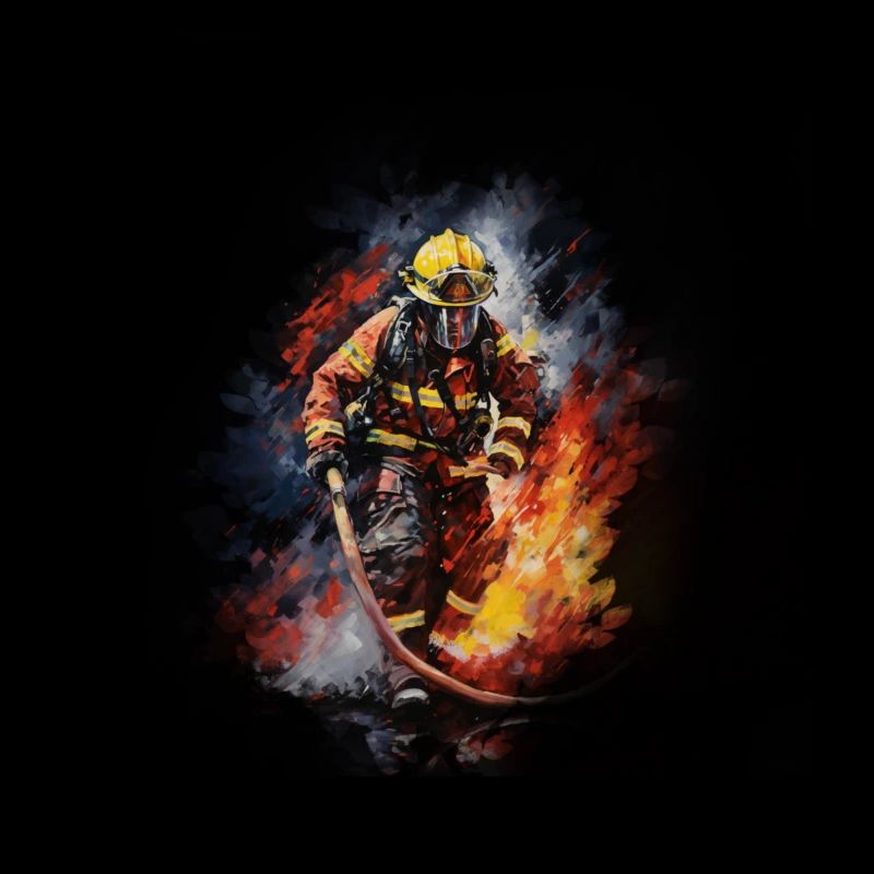 Heldenhaftes Feuerwehrmann Retter Design