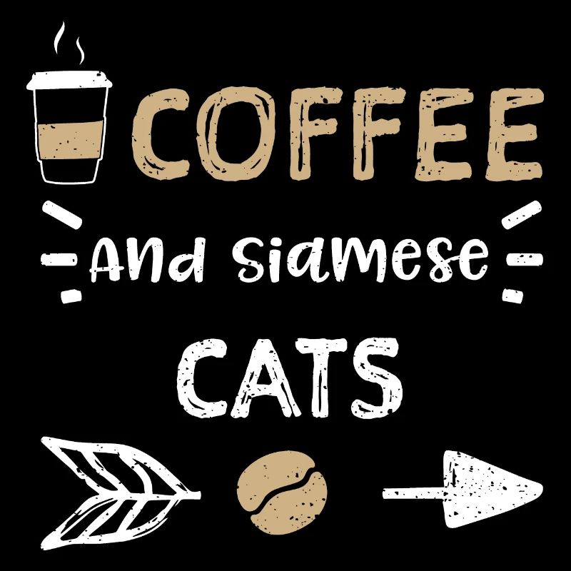Coffee And Siamese Cats - Coffee