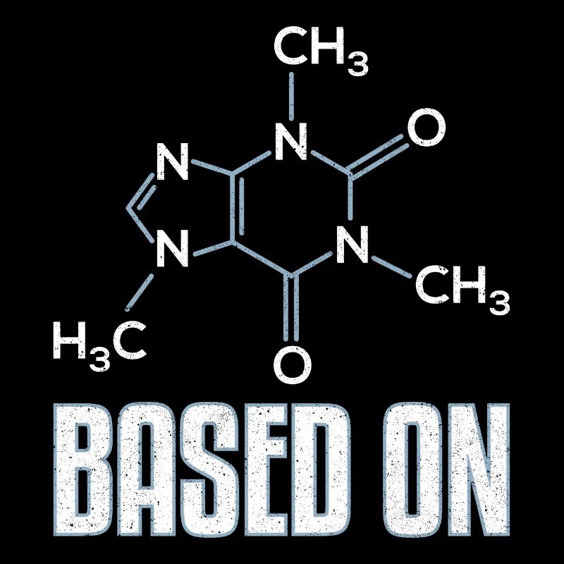 Basiert auf Koffein-Molekül-Geschenk