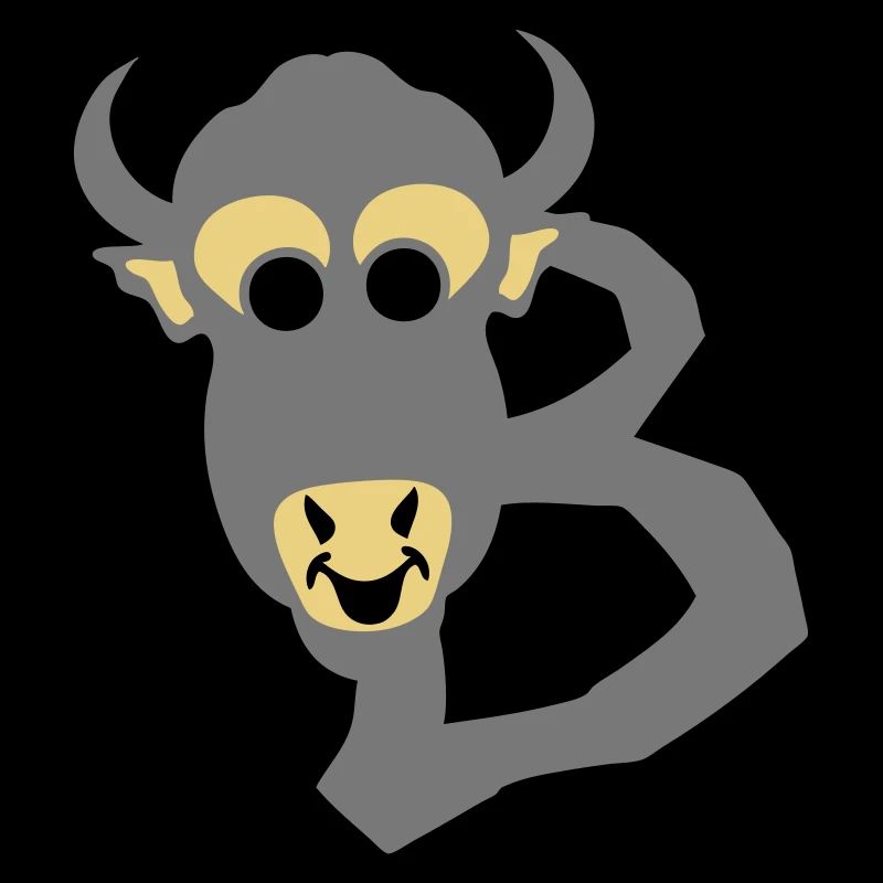 bison letter b drawing 511