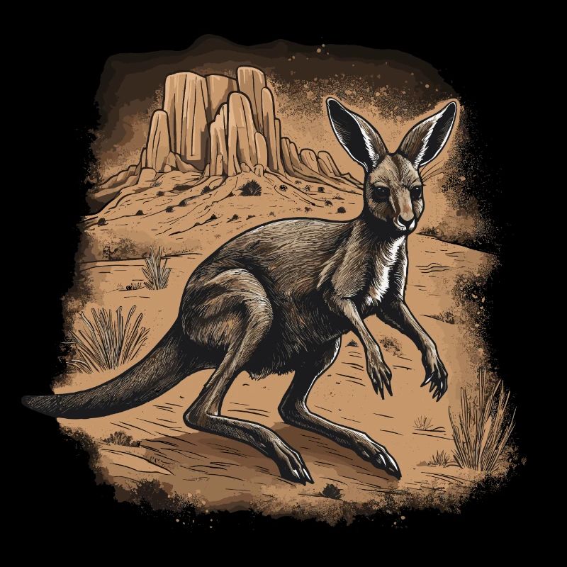 Känguru Baby Känguru Beuteltier Kangaroo