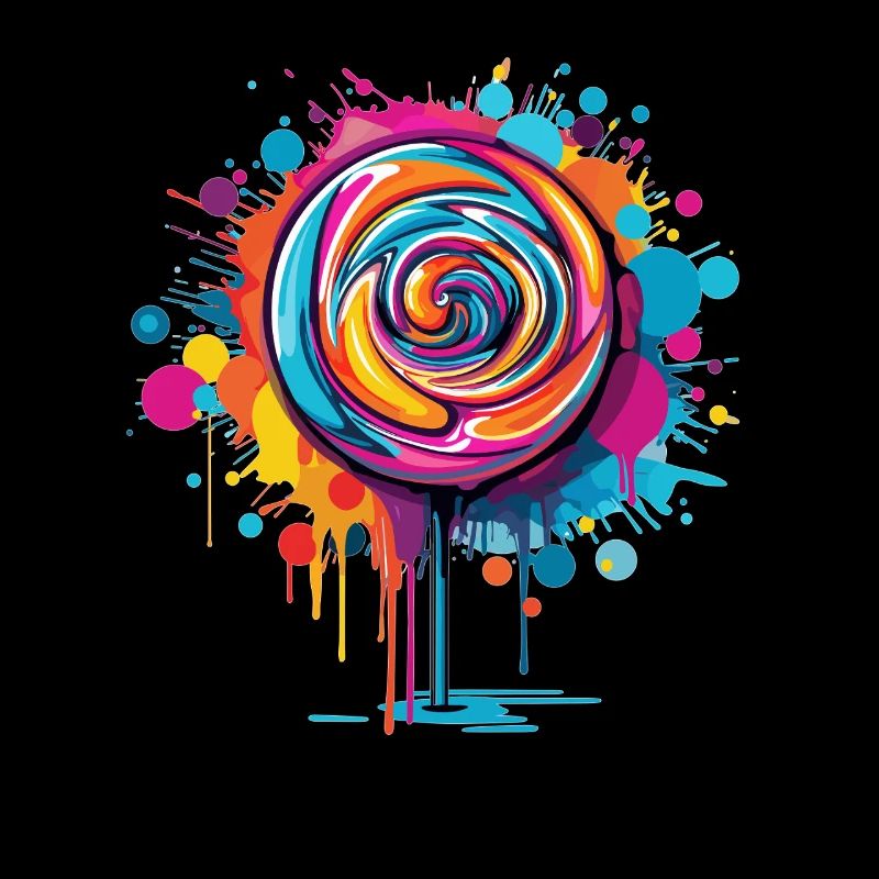 Art de la sucette colorée
