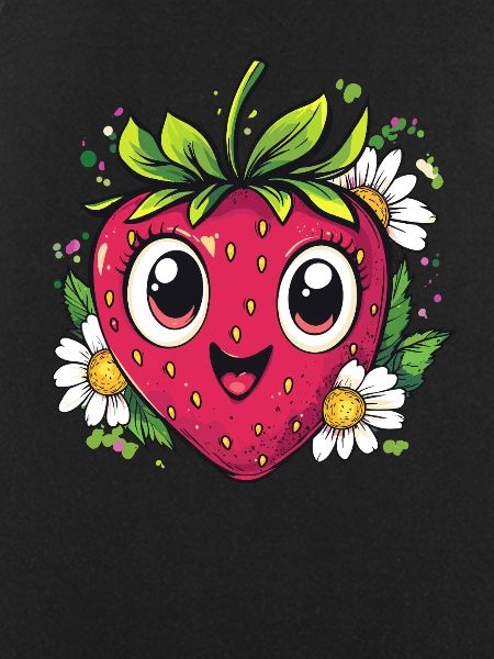 Strawberry with daisies