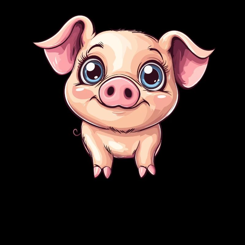 Sourires mignons de cochon