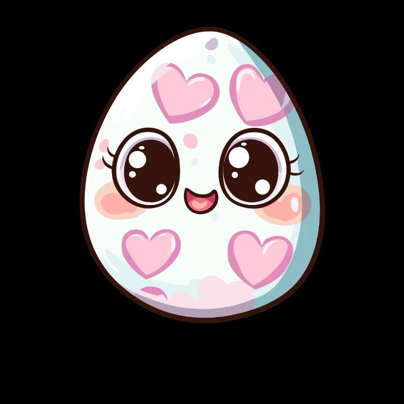 Sweet Egg with Hearts