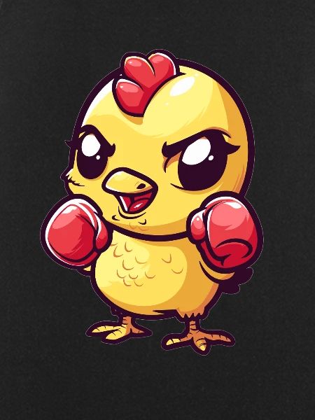 Cute Boxing Chick