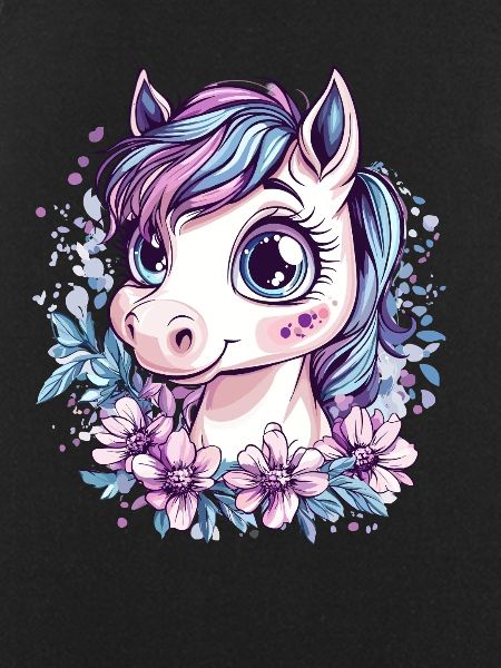 Bangs with flowers