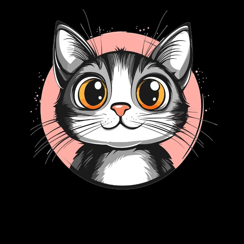 Cute cat with huge eyes