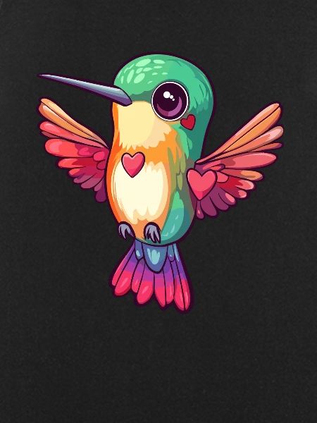 Kolibri mit Herzen