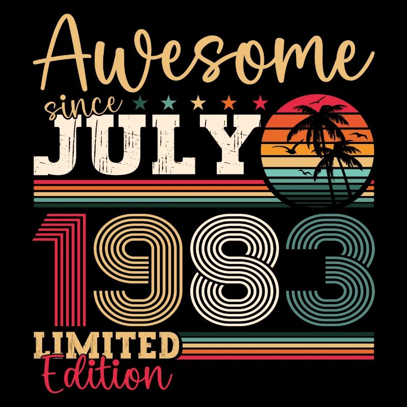 Awesome since Juli 1983 39. Geburtstag Herren Fun