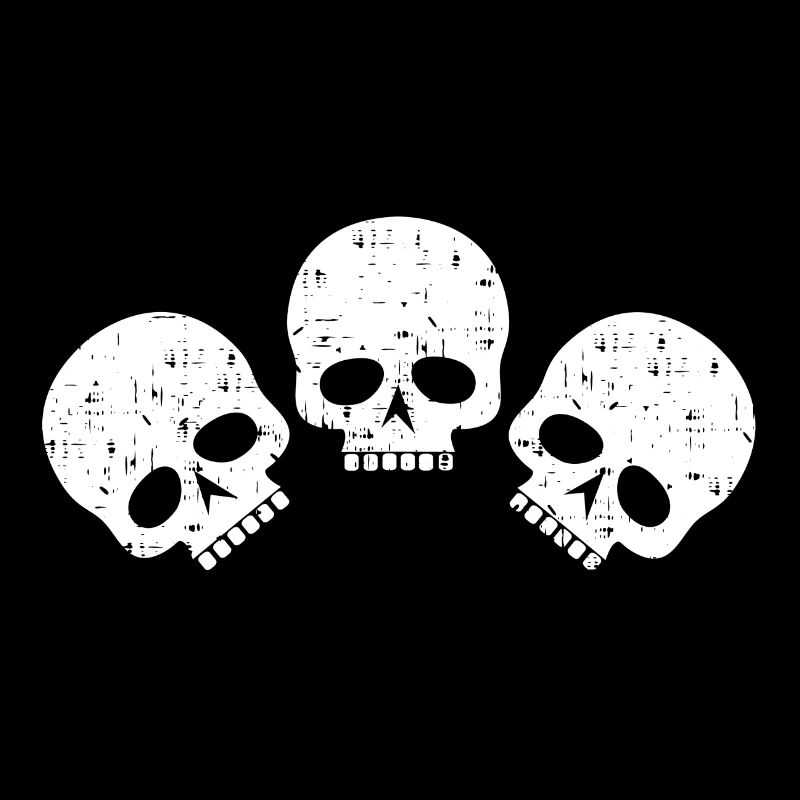 drei totenköpfe | three skulls