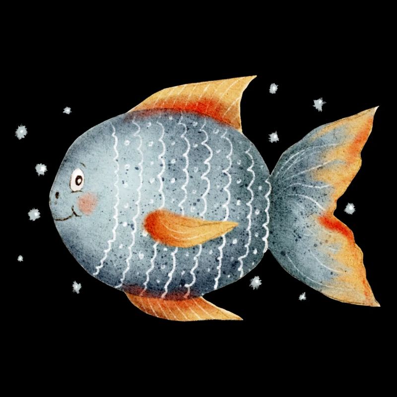 Sweet fish with bubbles
