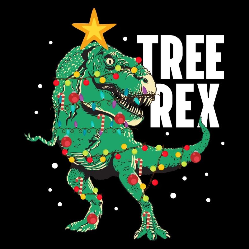 Arbre Rex Drôle T-Rex Lover Dinosaure Arbre de Noël