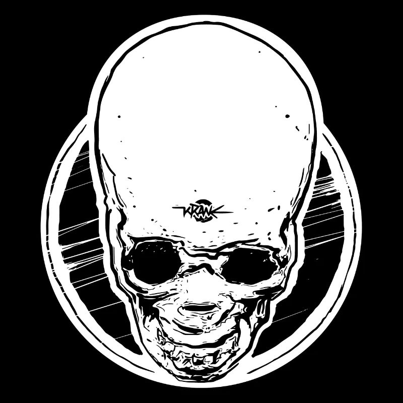 Top skull - crane en plongée