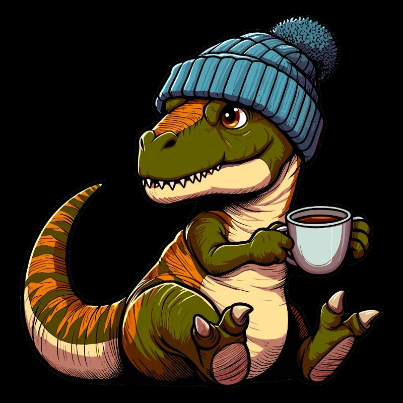 Baby Tea Rex Dino Dinosaur Beanie Hat Tee