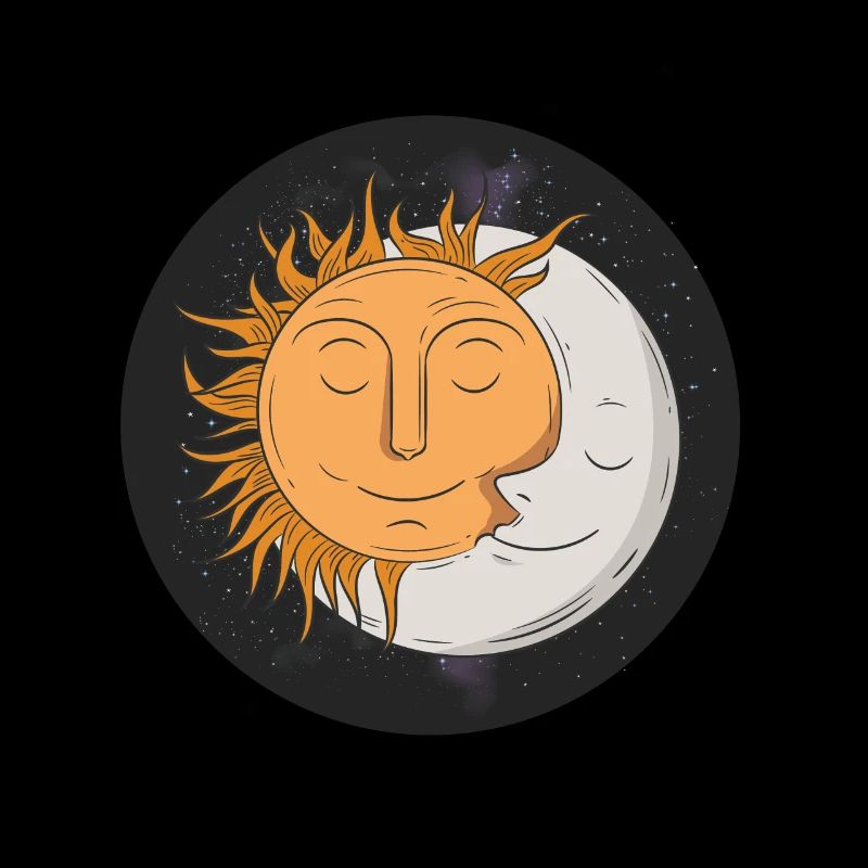 Lune et soleil
