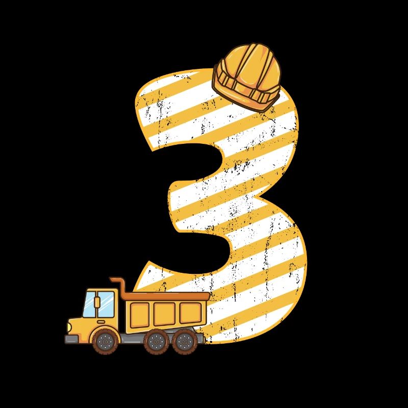 3 years old 3rd construction worker children's birthday party
