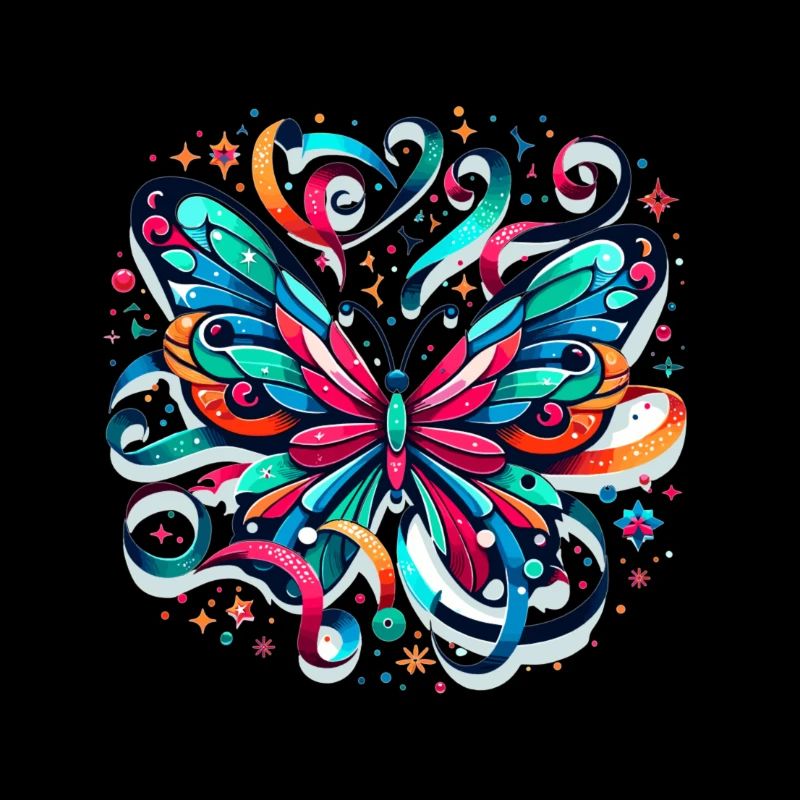 Bunter Schmetterling