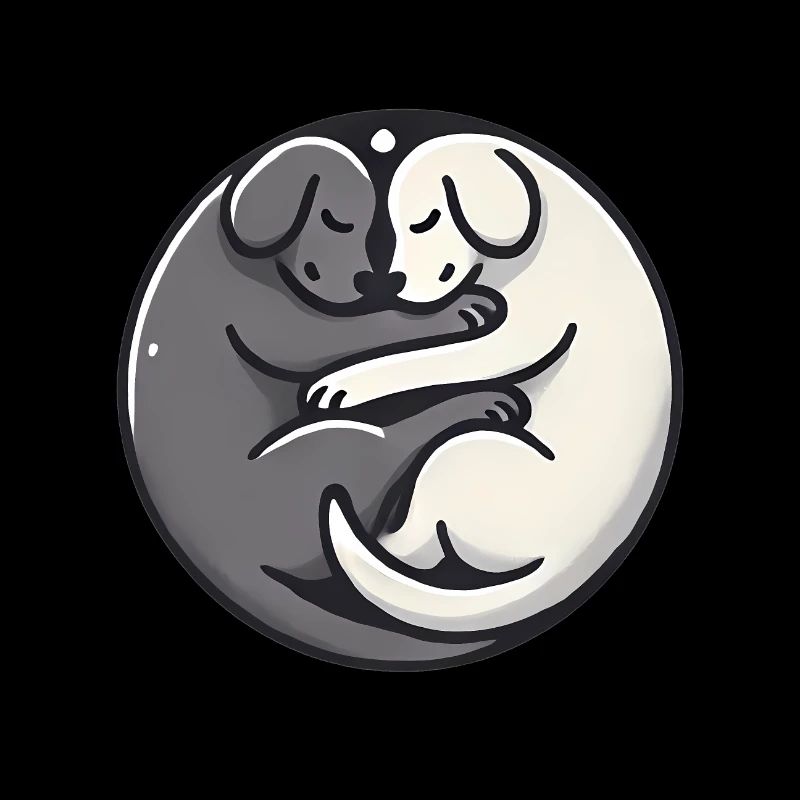 YinYang Sleeping Dogs Design