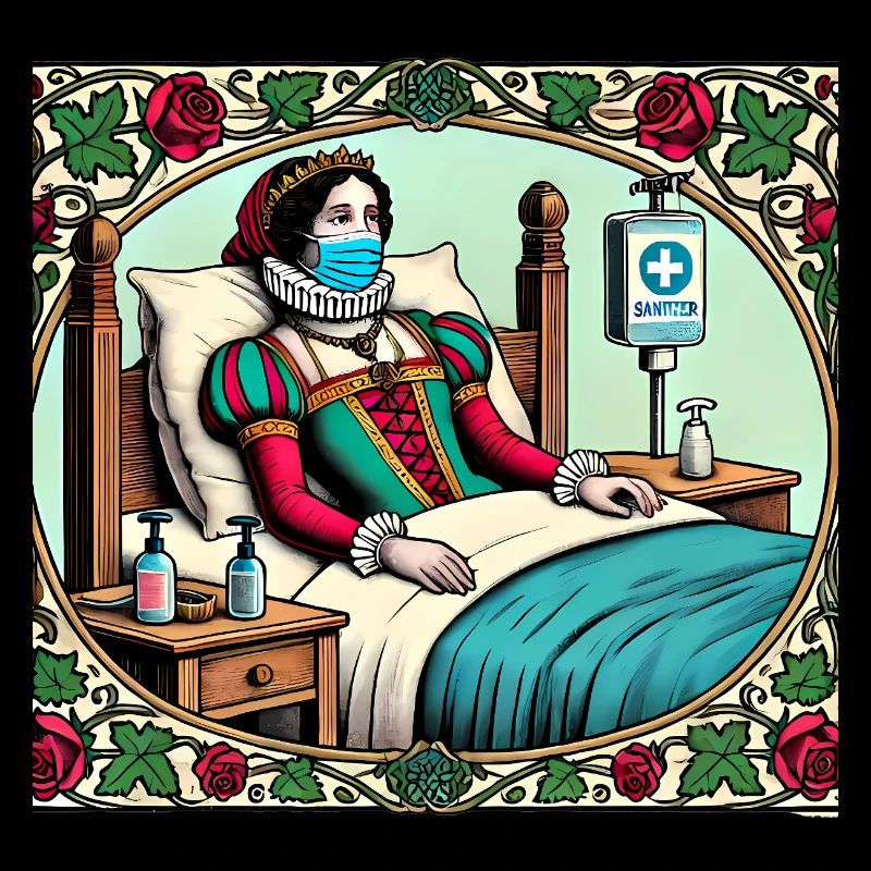 Funny Medieval Princess in Quarantine