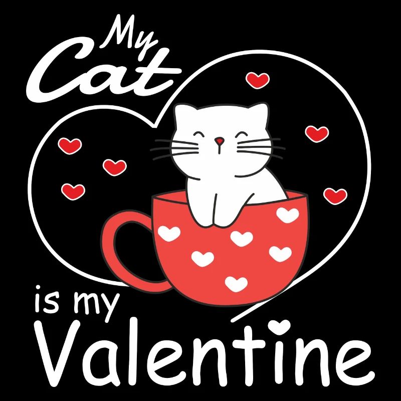 Saint-Valentin Mon chat est mon chat de la Saint-Valentin