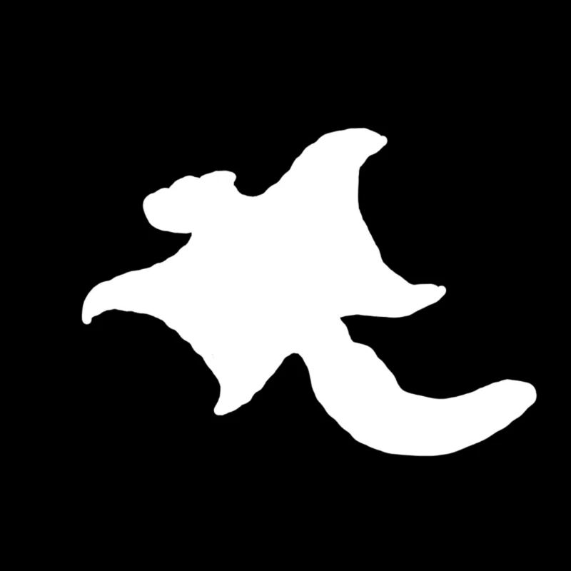 Flughörnchen (Logo klein, weiß)