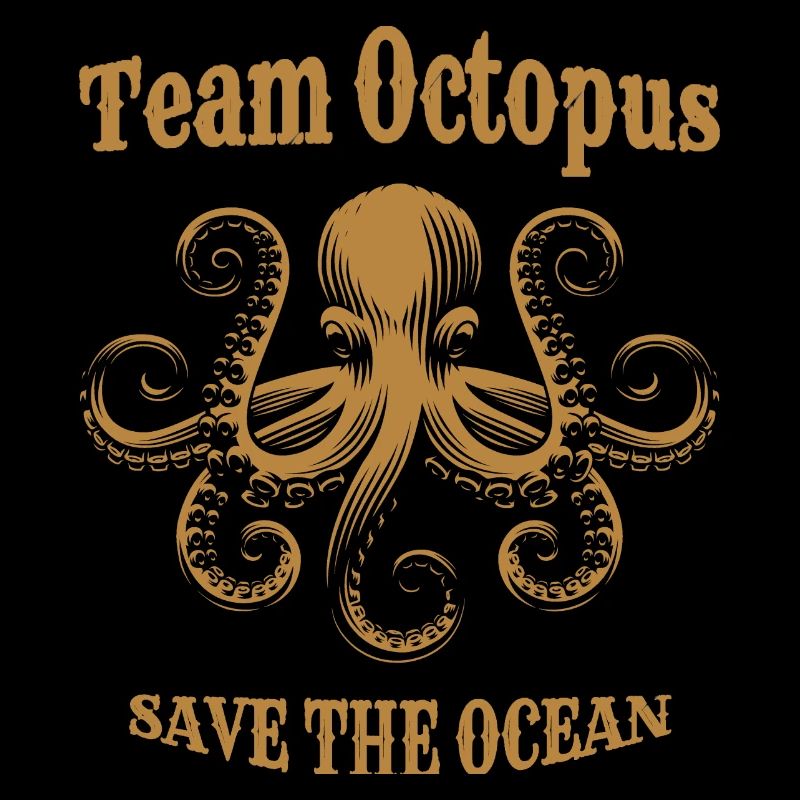 Team Octopus - Save the Ocean, Vintage Steampunk