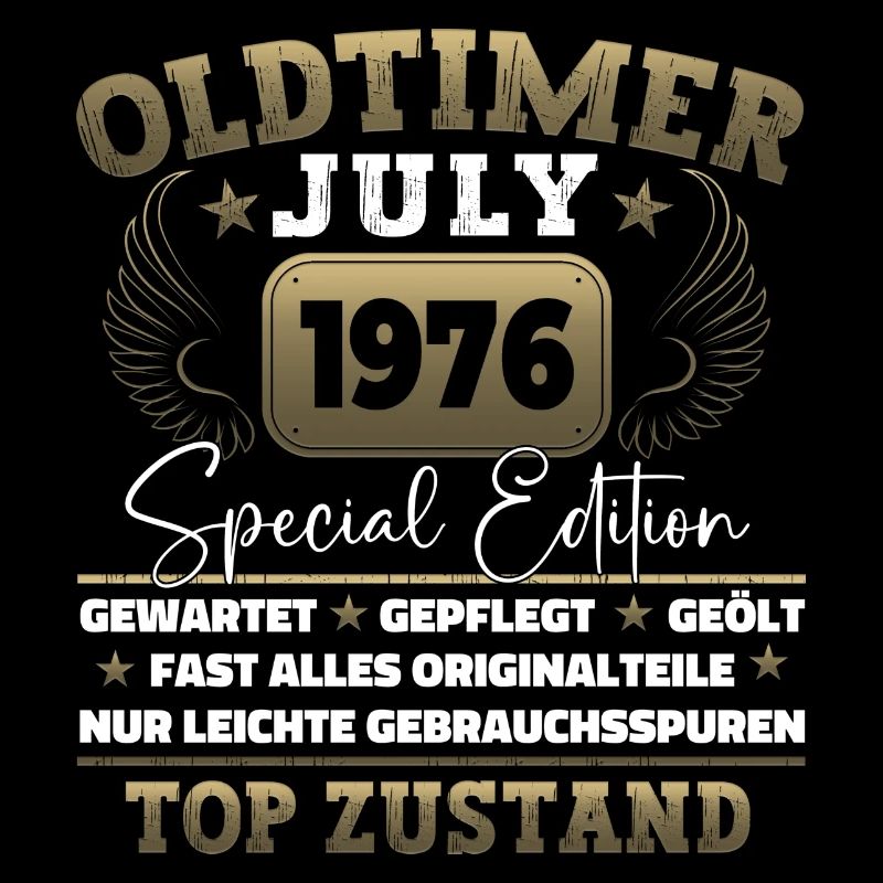 Oldtimer Juli 1976 46. Geburtstag Geschenk Herren
