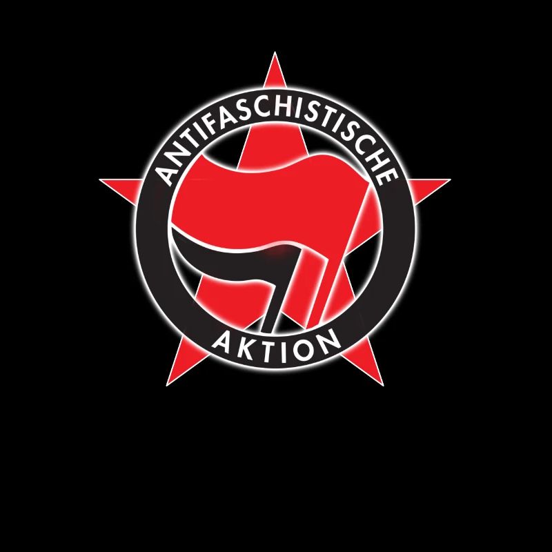 Logo AntiFa étoile rouge