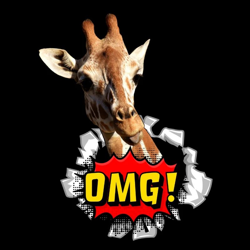 Funny giraffe OMG