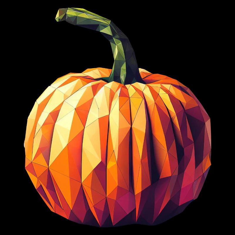 Autumn Magic: Geometric Pumpkin in