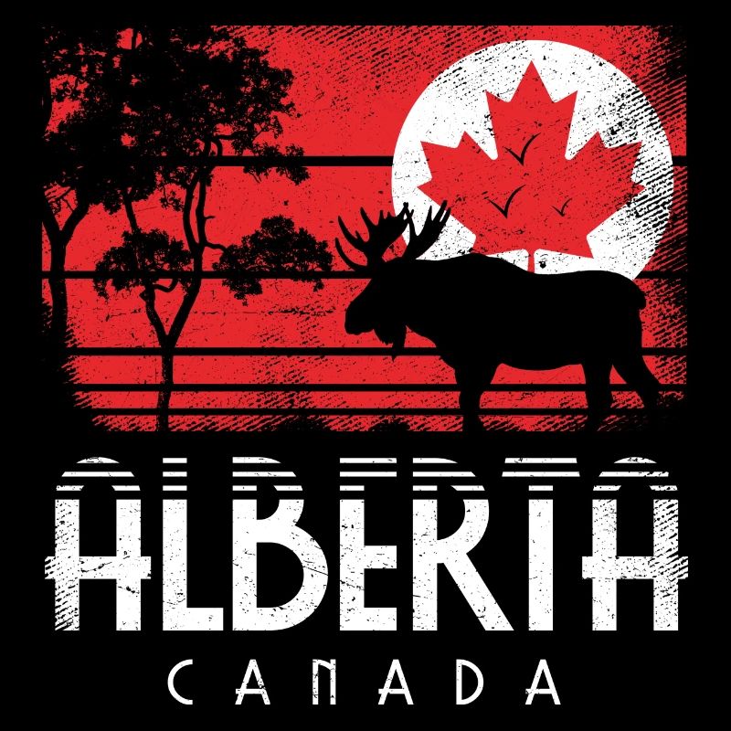ALBERTA CANADA FLAG MAPLE LEAF CANADA GIFT
