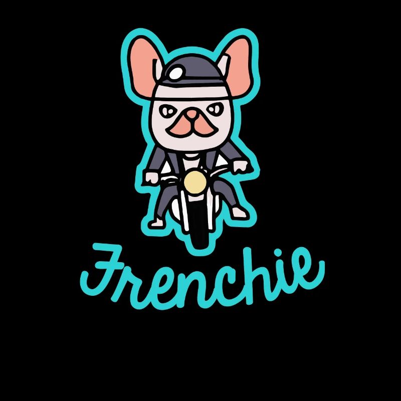 Frenchie Biker Motorrad Hund Geschenk Frenchie