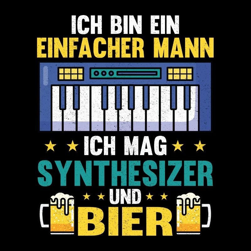 Synthesizer und Bier Keyboard Synth