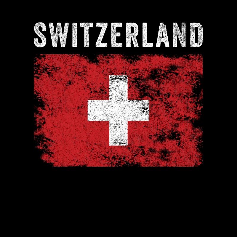 Schweizer Flagge Distressed - Schweizer Flagge