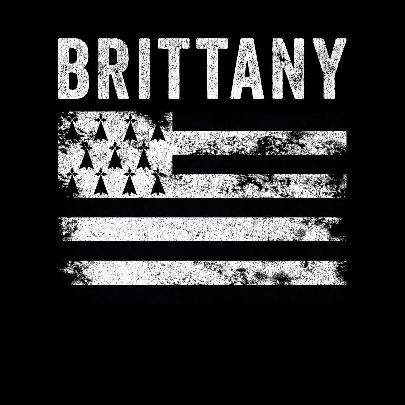 Brittany Flag Distressed - Breton Flag