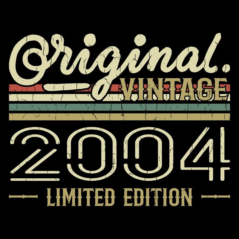 2004 Anniversaire Rétro 2004 Original 2004 Vintage