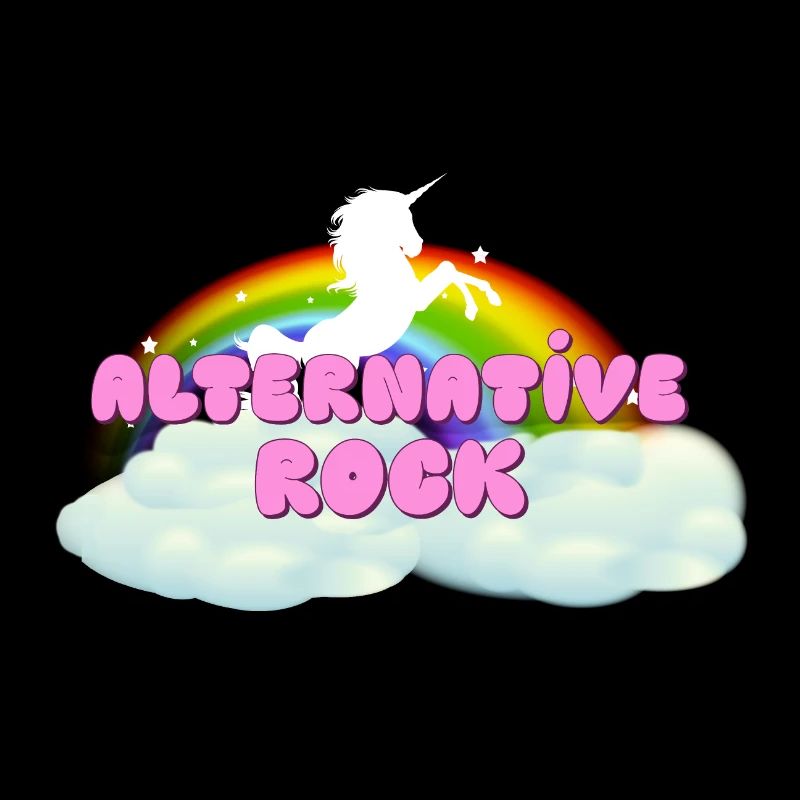 Alternative Rock Regenbogen Einhorn