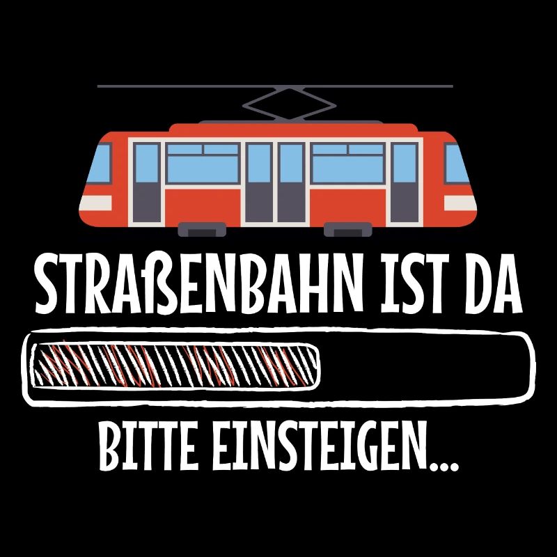 Straßenbahnfahrer Straßenbahn ist da