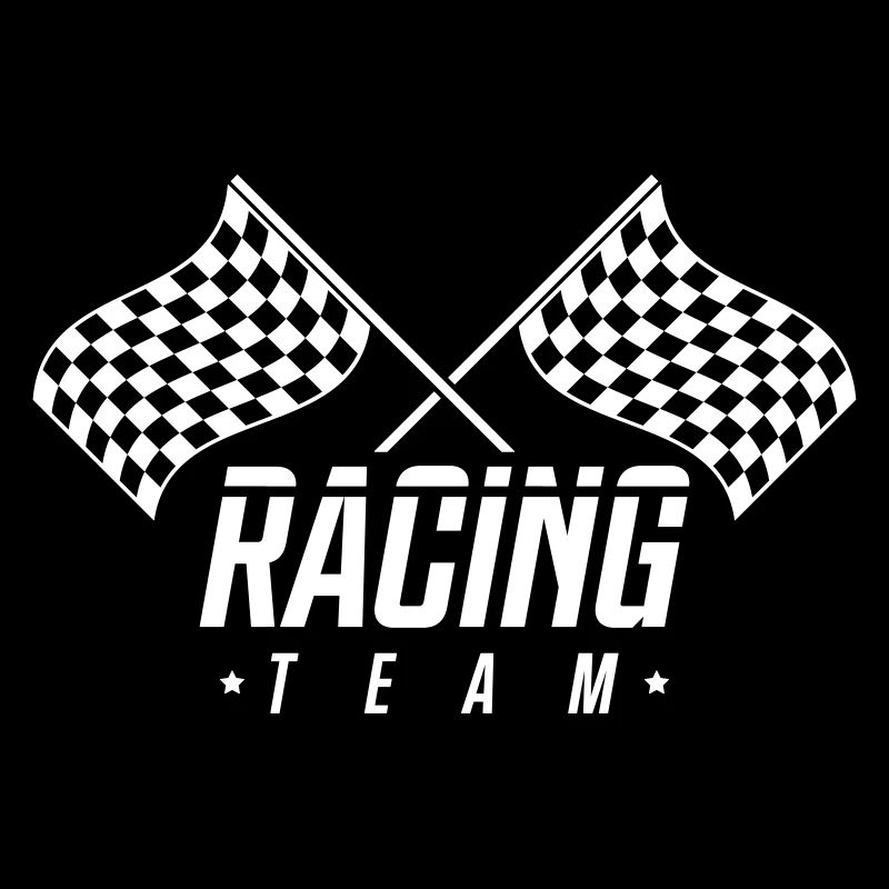 drapeau de l'équipe de course