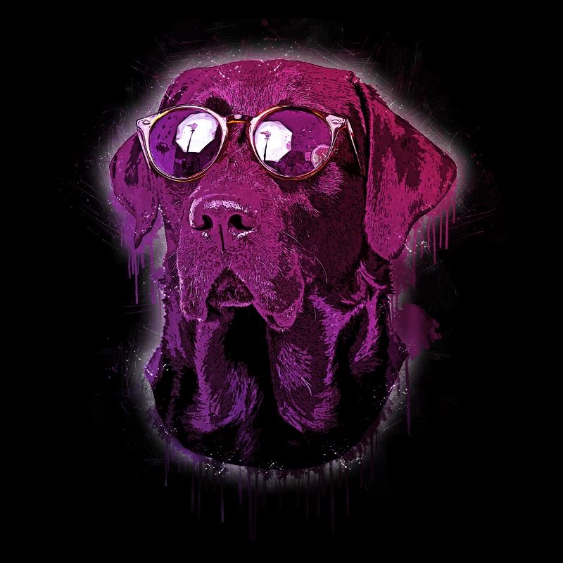 Labrador mit Sonnenbrille