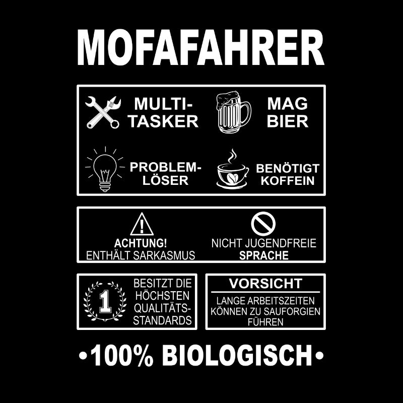 Mofa Moped Mofafahrer Mopedfahrer Mopeds Mokick