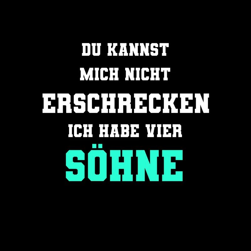 4 Söhne vier Jungs vier Kinder lustiges Geschenk