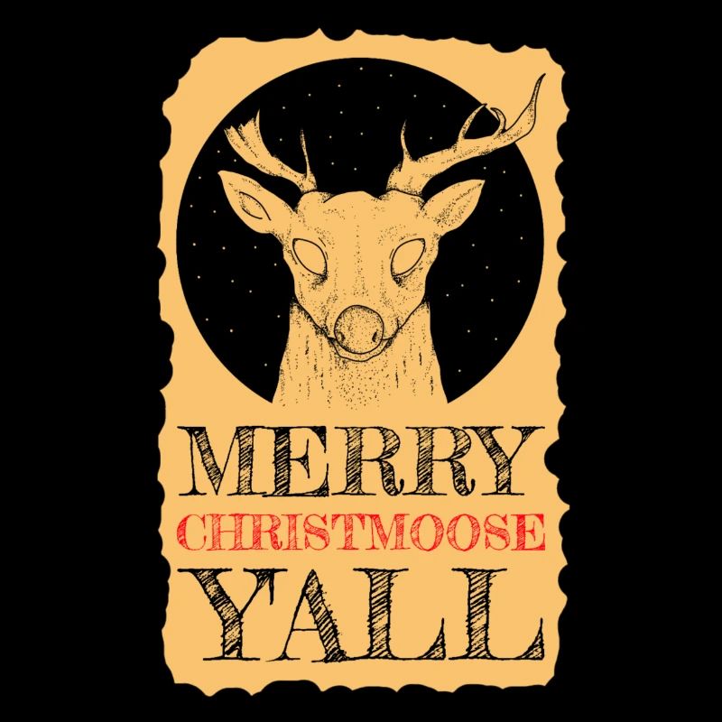 Moosemas Deer Night Design