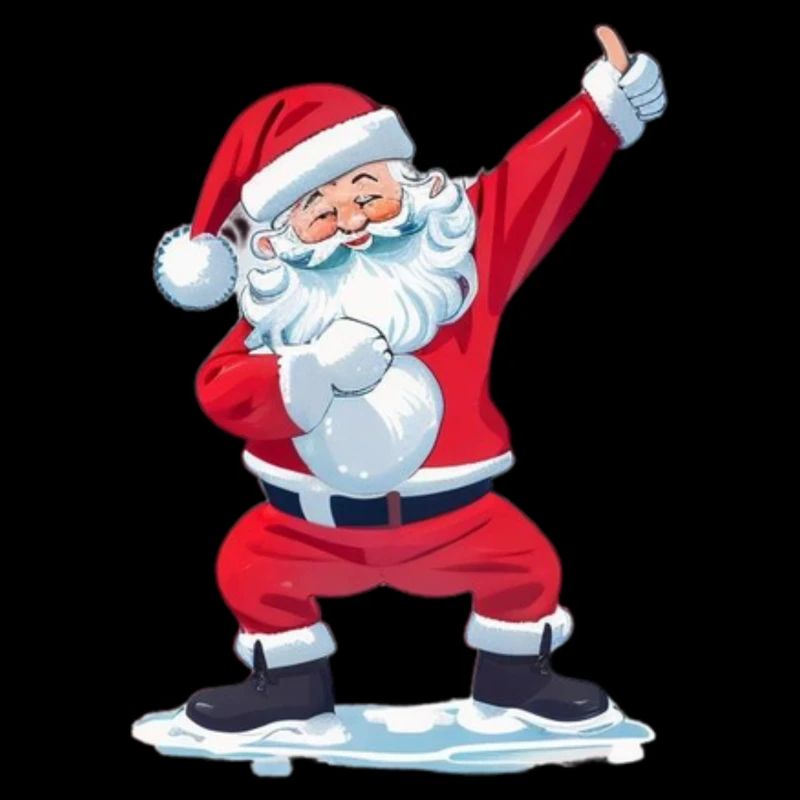 Lustiger Weihnachtsmann-Tupfer