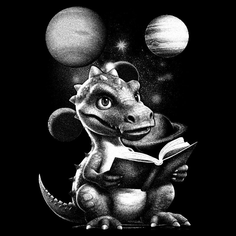 Lecture Dragon Astronomie Drôles d’animaux Art graphique