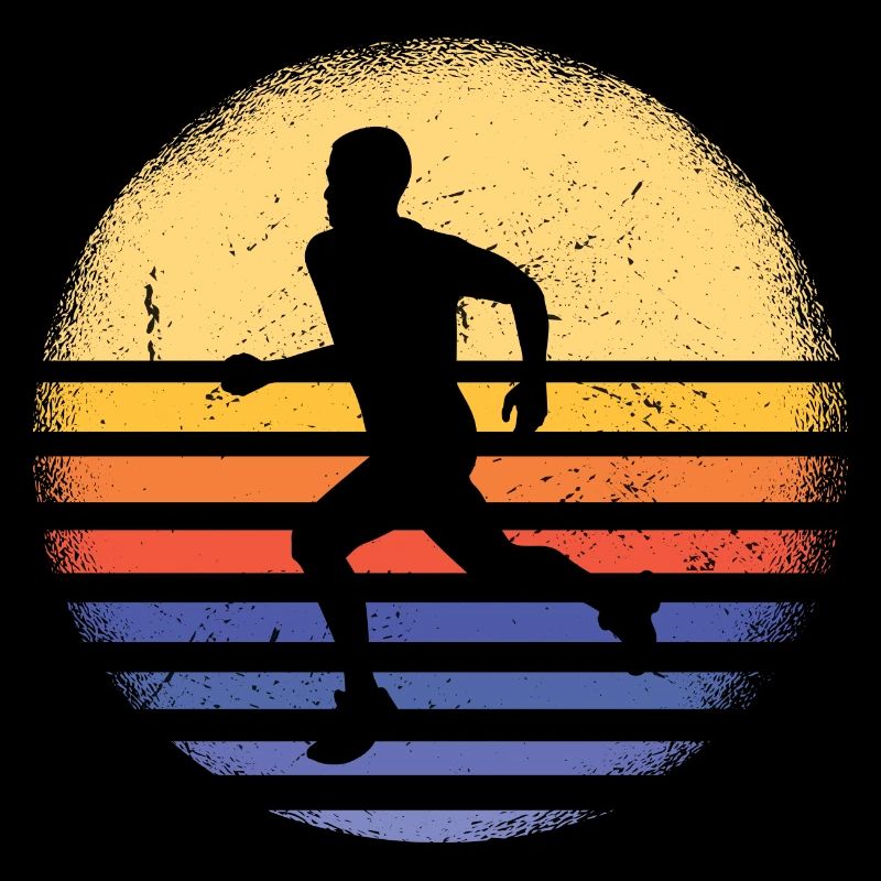 Sport Rétro Coucher de soleil Running