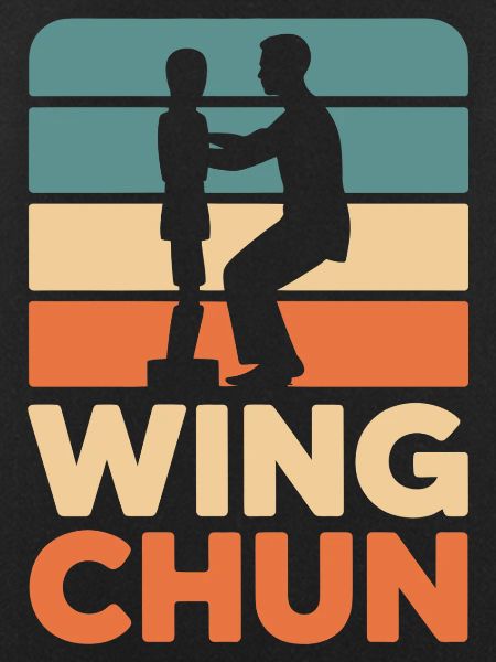 Wing Chun Retro Silhouette