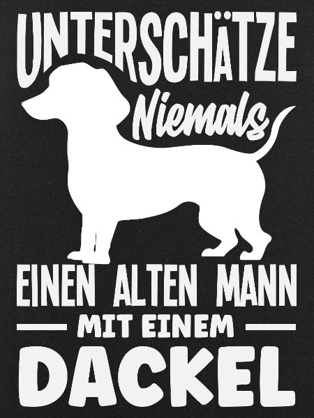 Alter Mann Mit Dackel